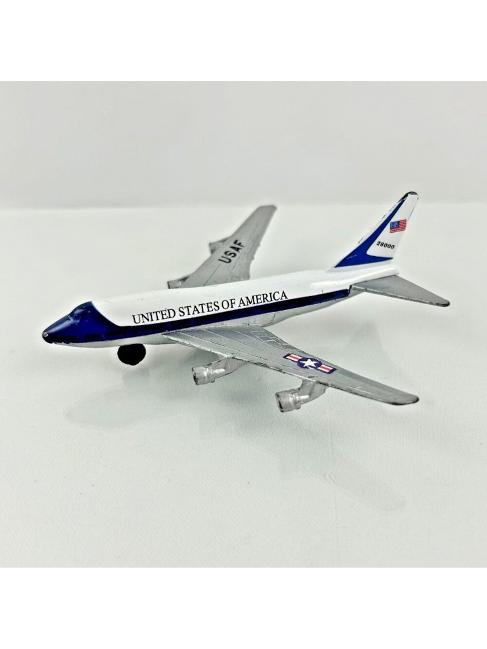 Boeing 747 Air Force One Diecast Metal Plane 4.5" Long Airplane Toy